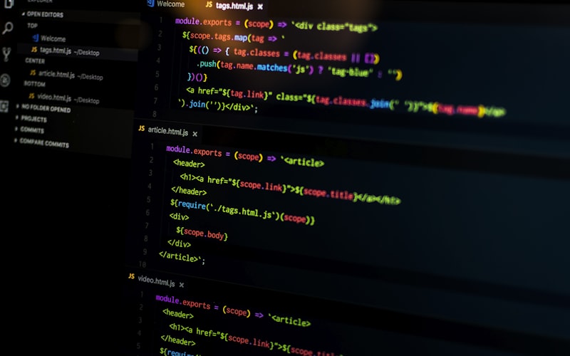 Code editor showing JSON validation and formatting